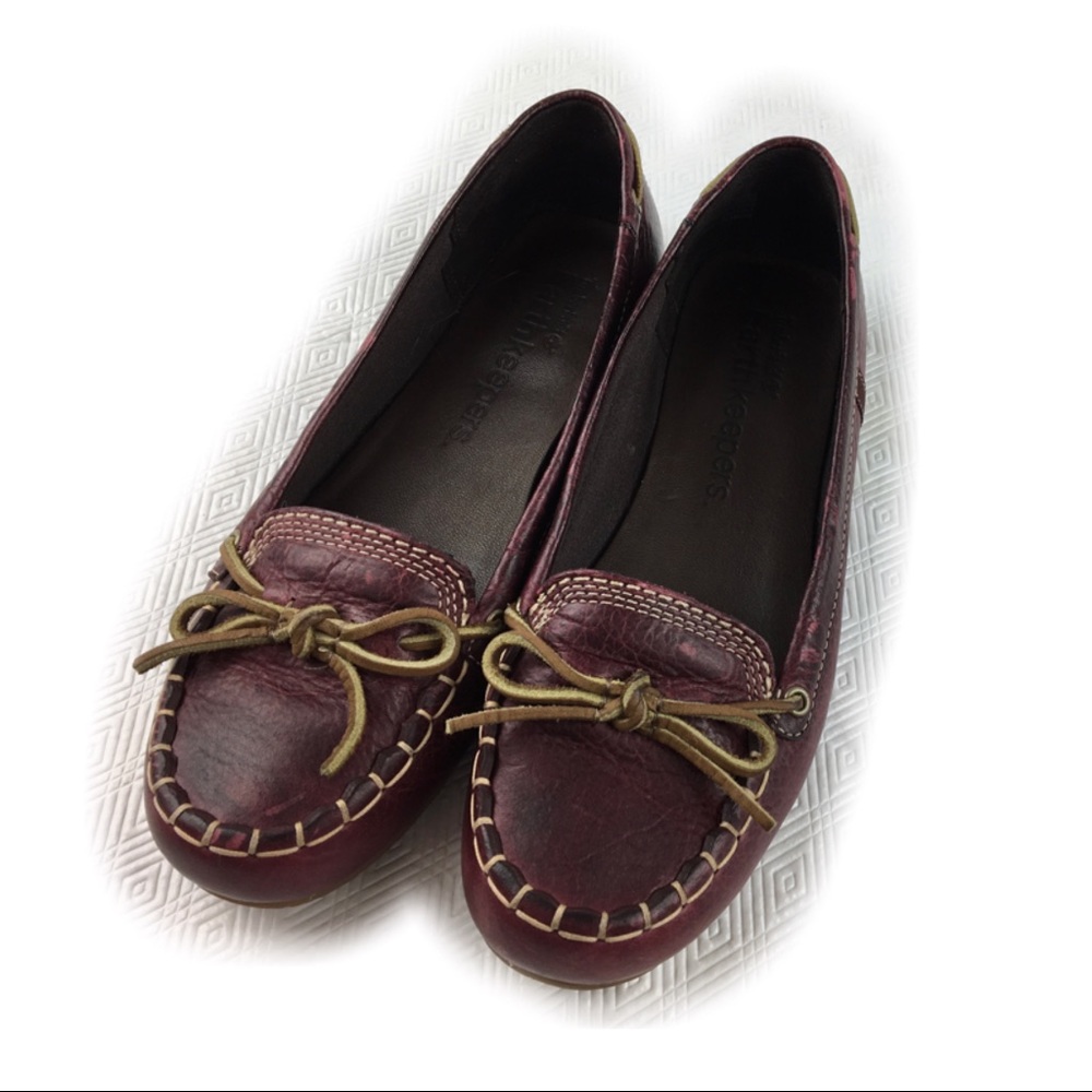 Timberland ‘Caska’ Burgundy Leather Moccasins